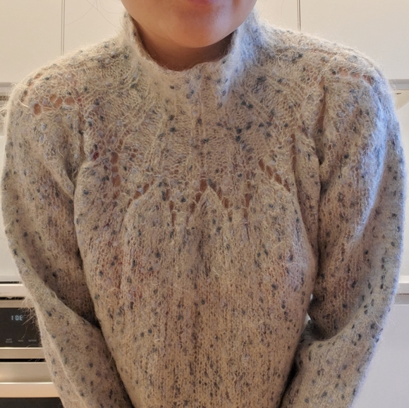 Free People wool & mohair light knit sweater - Picture 3 of 9